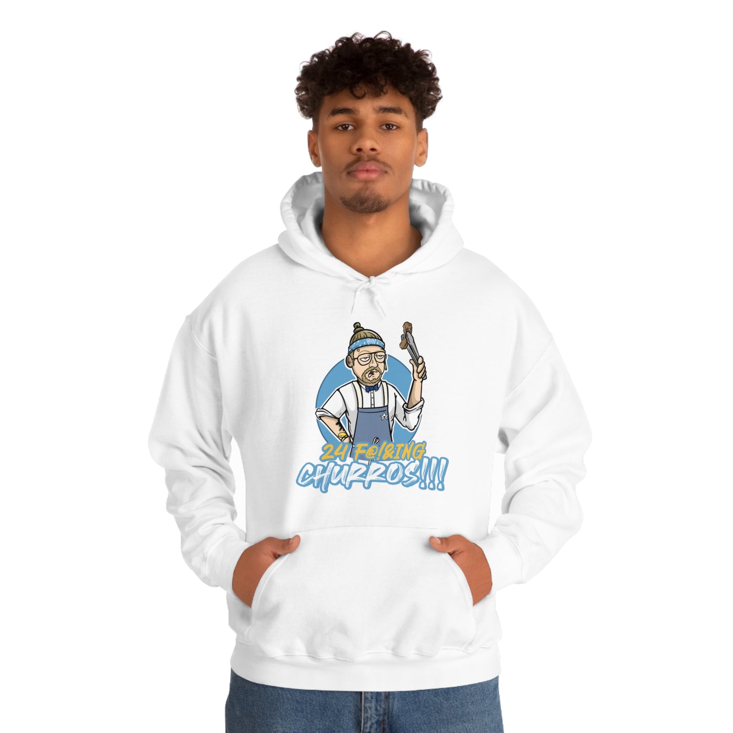 24 F!@&ING CHURROS Unisex Heavy Blend™ Hooded Sweatshirt